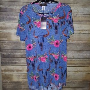 NWT Lucky and Blessed women's tops size med